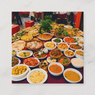 "Foodie Paradise Contact Kaart" Contactkaartje