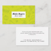 foodie | salade | chef | groentemarkt visitekaartje (Voorkant / Achterkant)