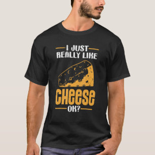 Foodie Snack Cheese Ik hou echt van kaas T-shirt