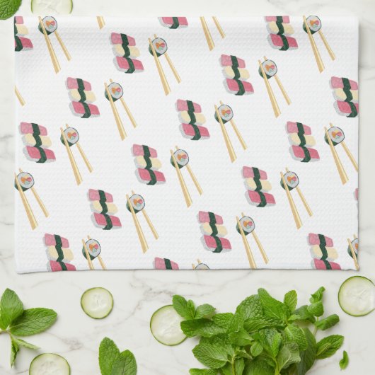 Foodie Sushi Kitchen Towel Theedoek (Gevouwen)