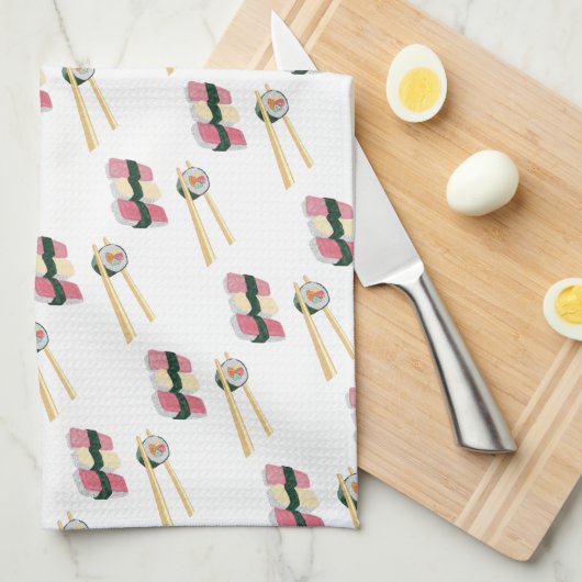 Foodie Sushi Kitchen Towel Theedoek (Quarter Fold)