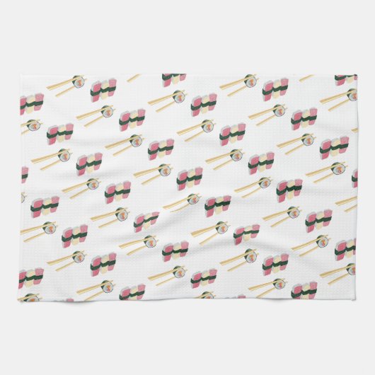 Foodie Sushi Kitchen Towel Theedoek (Horizontaal)