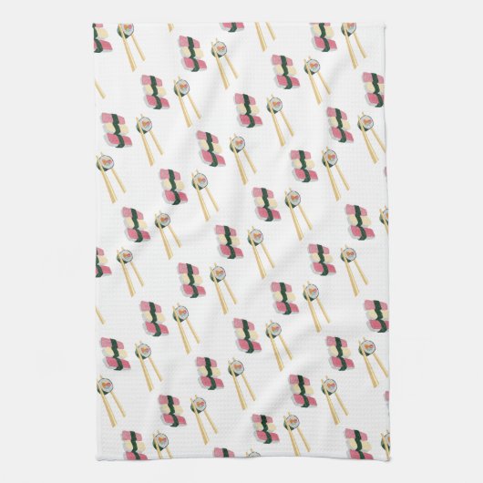 Foodie Sushi Kitchen Towel Theedoek (Verticaal)