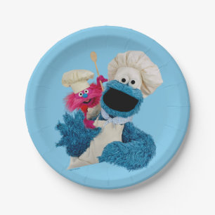 Foodie Truck Friends van Cookie Monster Papieren Bordje