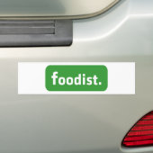 Foodist. Bumpersticker (Op auto)