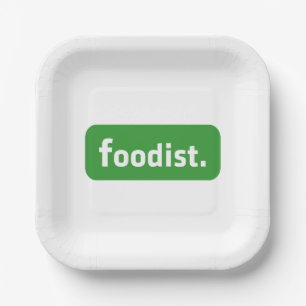 Foodist. Papieren Bordje