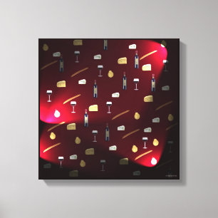 Foods Delight Cranberry Lights Canvas Afdruk