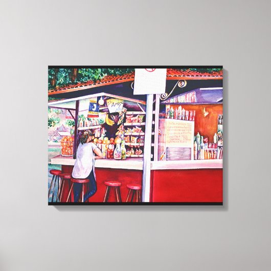 Foodstand, Mexico Canvas Afdruk (Voorkant)