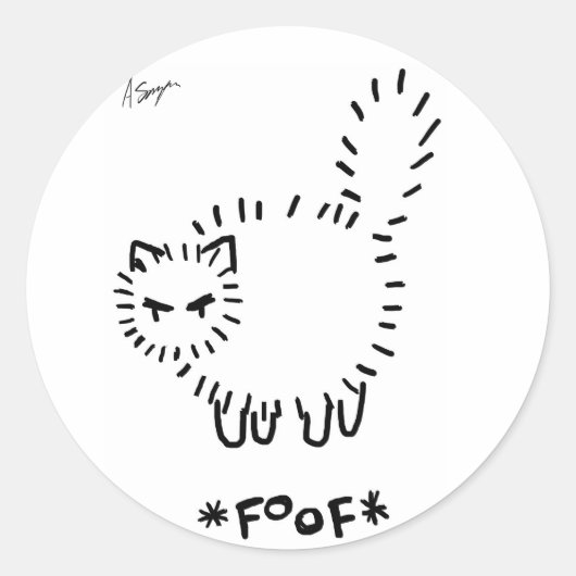FOOF Cat Stickers (Voorkant)