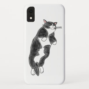 FooFooCat: Lazy Jumbo Tuxedo Cat iPhone XR Hoesje