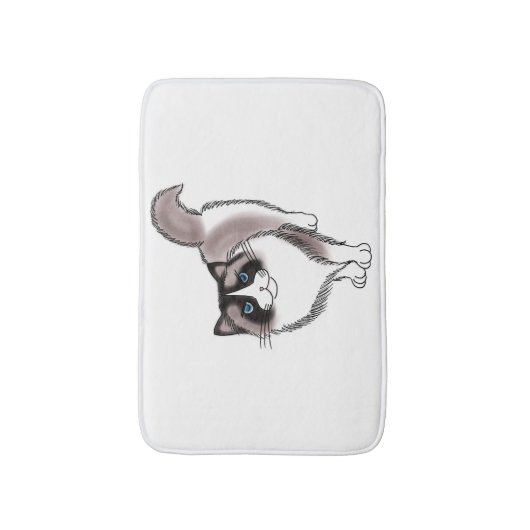 FooFooCat: Sassy Ragdoll Badmat (Voorkant Verticaal)