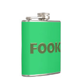 Fook groen omwikkelde kolf heupfles (Rechts)