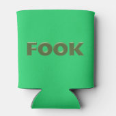 Fook groene koelbox 2-zijdig blikjeskoeler (Achterkant)