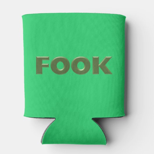 Fook groene koelbox 2-zijdig blikjeskoeler (Achterkant)