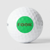 Fook groene Srixon Soft Feel golfballen 3 stuks (Voorkant)