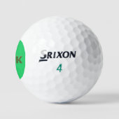 Fook groene Srixon Soft Feel golfballen 3 stuks (Logo)