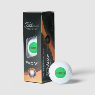 Fook groene Titleist 2023 Pro V1 golfballen 3 stuk