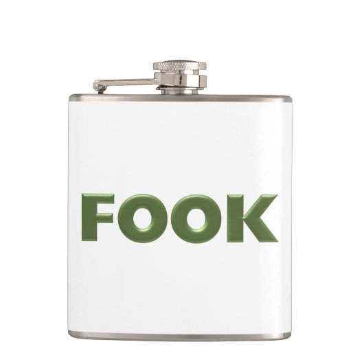 Fook witte omwikkelde kolf heupfles (Voorkant)