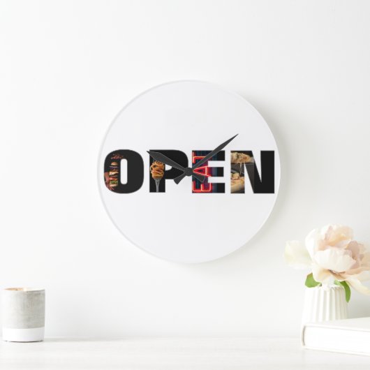 Fooks Open Sign Horloge murale (Maison)