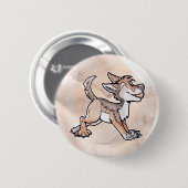 Fool Gold Coyote Ronde Button 5,7 Cm (Voorkant /achterkant)