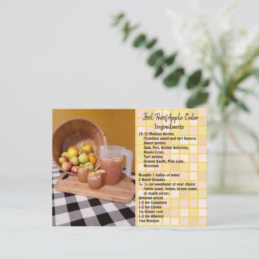 Fool Proof Apple Cider Recept Kaart (Staand voorkant)