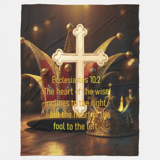 Fool vs Wise Fleece Deken (Voorkant)