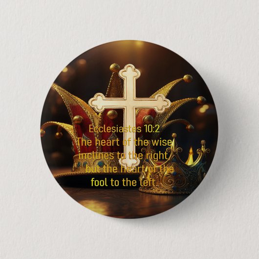 Fool vs Wise Ronde Button 5,7 Cm (Voorkant)