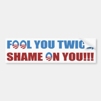 Fool You Twice Bumpersticker