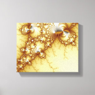 Fools Gold - Fractal Art Canvas Afdruk