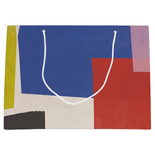 Foolscap - Moderne kleurenblokken Groot Cadeauzakje (Voorkant)