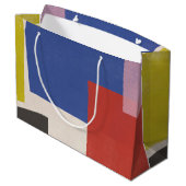 Foolscap - Moderne kleurenblokken Groot Cadeauzakje (Achterkant Gekanteld)