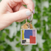 Foolscap - Moderne kleurenblokken Sleutelhanger (Hand)