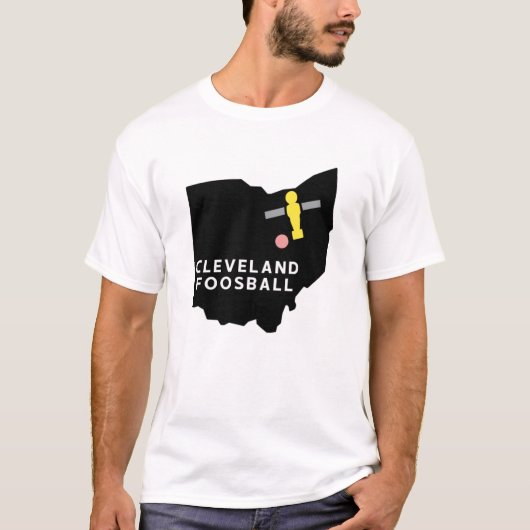 Foosball d'état de Cleveland Ohio - T-shirt OG (Devant)