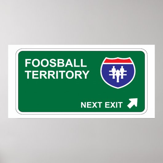 Foosball Next Exit Poster (Voorkant)