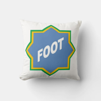 FOOT BRAZIL White Kussen