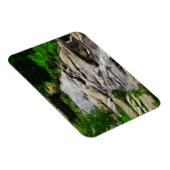 Foot Bridge over Rocky Stream en Abstracte Herfste Magneet (Rechterzijde)