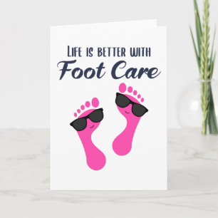 Foot Care Pedicure Podiatrist Nail Salon Gift Kaart