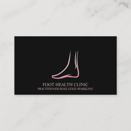 Foot Care Podiatry Practice Visitekaartje (Voorkant)