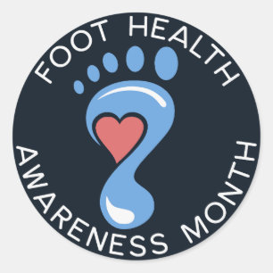 Foot Health Awareness Maand Sticker