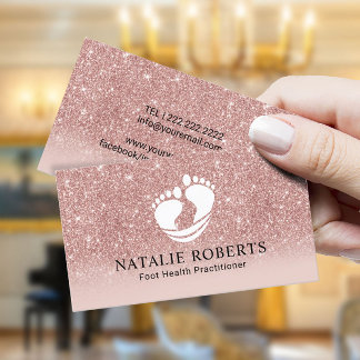 Foot Healthcare Practitioner Massage Spa Roos Gold Visitekaartje