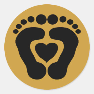 Foot Love Ronde Sticker