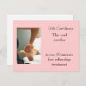 Foot Massage Cadeaubon (Voorkant / Achterkant)