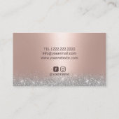 Foot Massage Practitioner Modern Roos Gold Spa Visitekaartje (Achterkant)