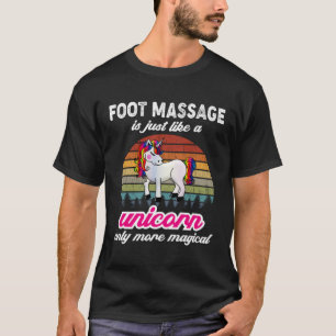 Foot Massagers Therapist Funny Unicorn Sun T-shirt