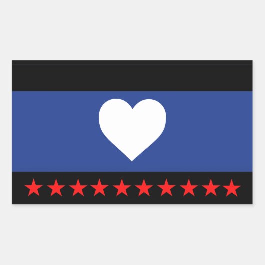 Foot Pride Flag Rechthoekige Sticker (Voorkant)