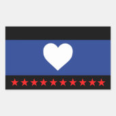 Foot Pride Flag Rechthoekige Sticker (Voorkant)