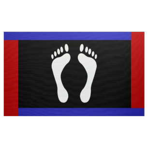 Foot Pride Flag (voetafdruk) Stof
