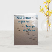 [Foot prints] The One - Break Up Kaart (Gele Bloem)