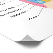 Foot Reflexology Chart 20" x 16", (Matte) Poster (Hoek)