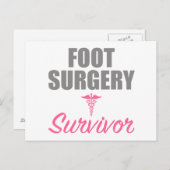 Foot Surgery Briefkaart (Voorkant / Achterkant)